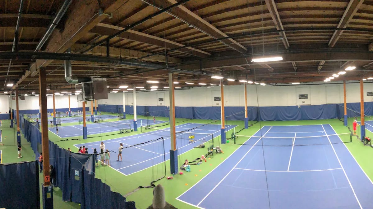 A pickleball court at Eastside Tennis Center.
