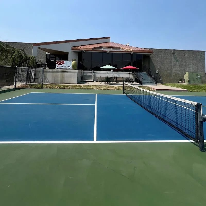 A pickleball court at Yakima Athletic Club.
